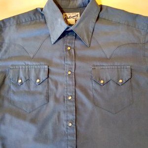 Rockmount western shirt in blue